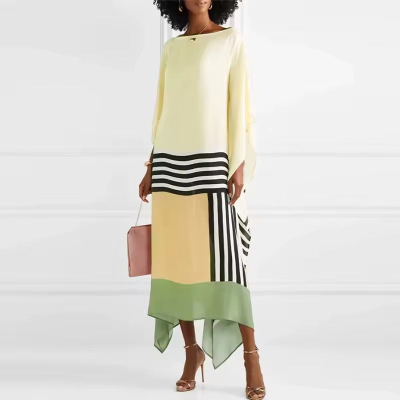 Iria | Elegant Geometric Print Caftan