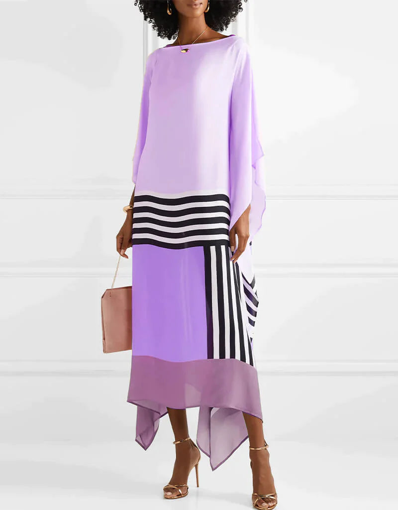 Iria | Elegant Geometric Print Caftan