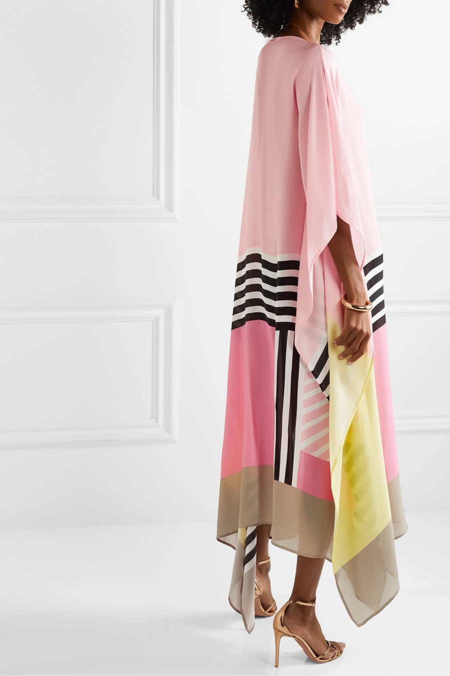 Iria | Elegant Geometric Print Caftan