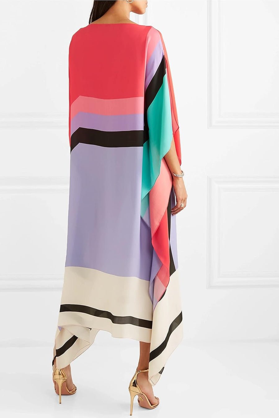 Iria | Elegant Geometric Print Caftan