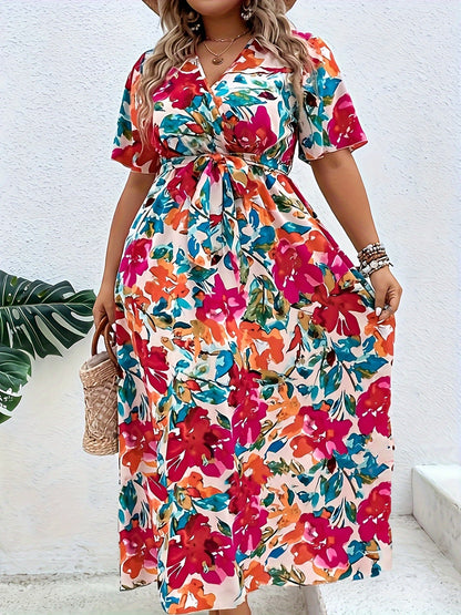 Yara | Plus size flower dress