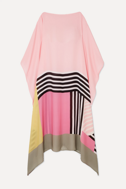 Iria | Elegant Geometric Print Caftan