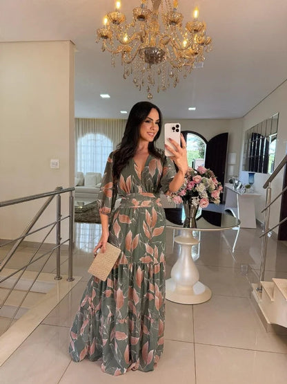 Amaya - Stylish Floral Maxi Dress