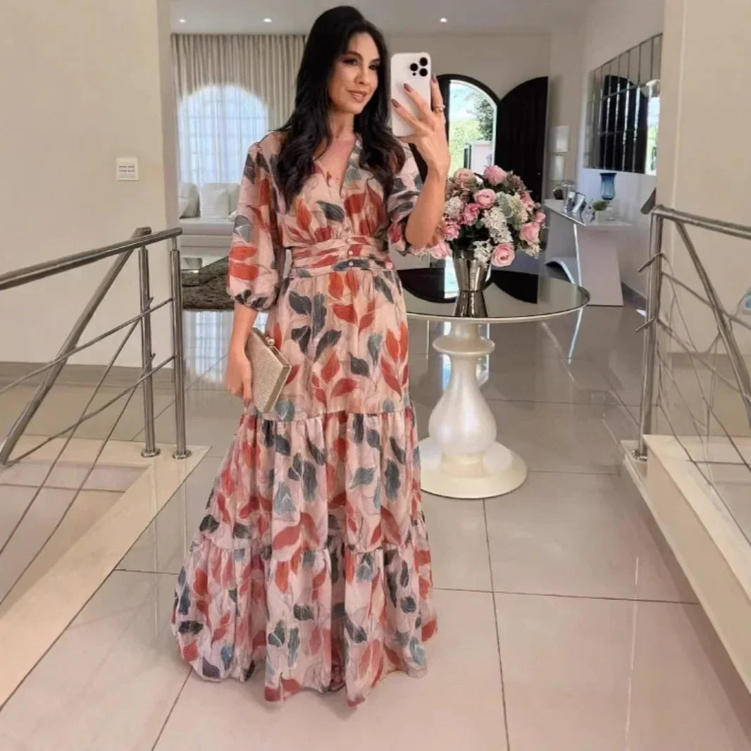 Amaya - Stylish Floral Maxi Dress