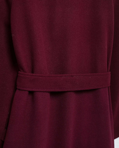 Ysolde | Tricot Wine-Tone Trench Coat