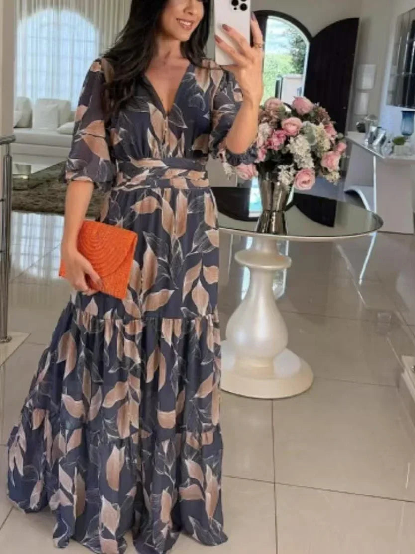 Amaya - Stylish Floral Maxi Dress
