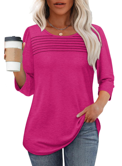 Camara™ – Pleated Front Elegance Tee