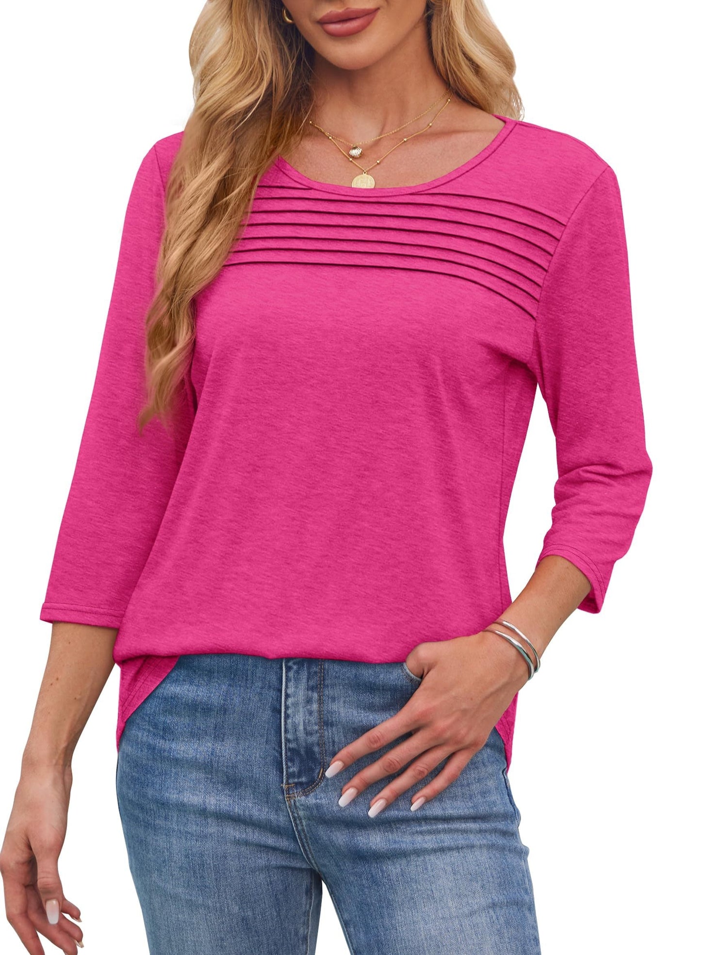 Camara™ – Pleated Front Elegance Tee