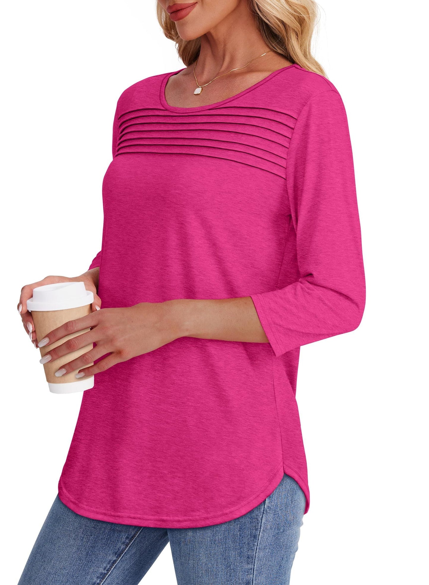 Camara™ – Pleated Front Elegance Tee