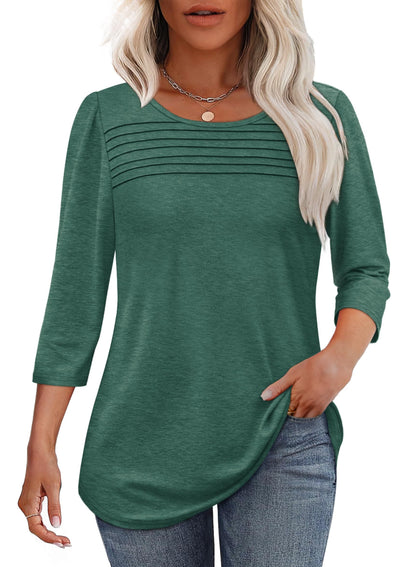 Camara™ – Pleated Front Elegance Tee