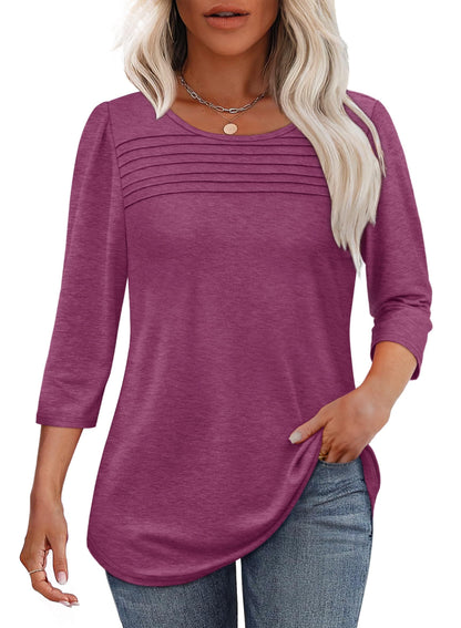 Camara™ – Pleated Front Elegance Tee
