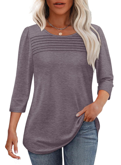 Camara™ – Pleated Front Elegance Tee