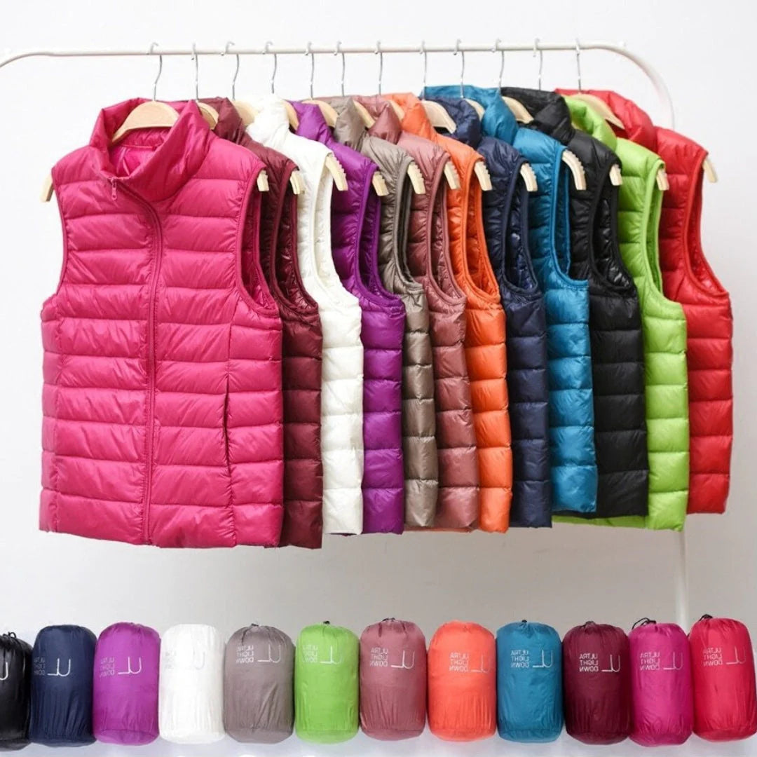 GALORA - New Waterproof Vest with White Duck Down
