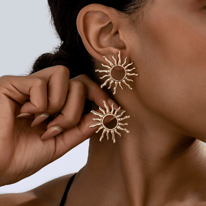 Lunara | Sun Stud Earrings