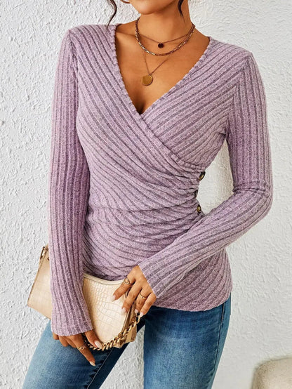AURORA - Tummy Tucking Long Sleeve Top