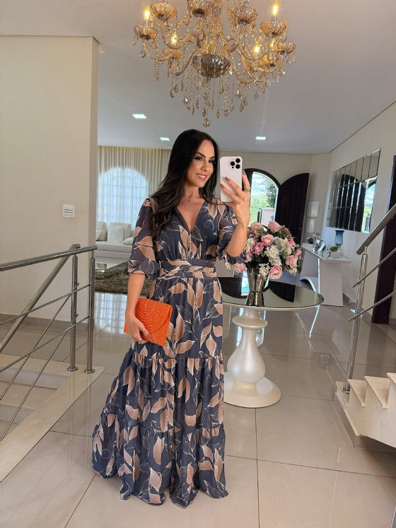 Amaya - Stylish Floral Maxi Dress